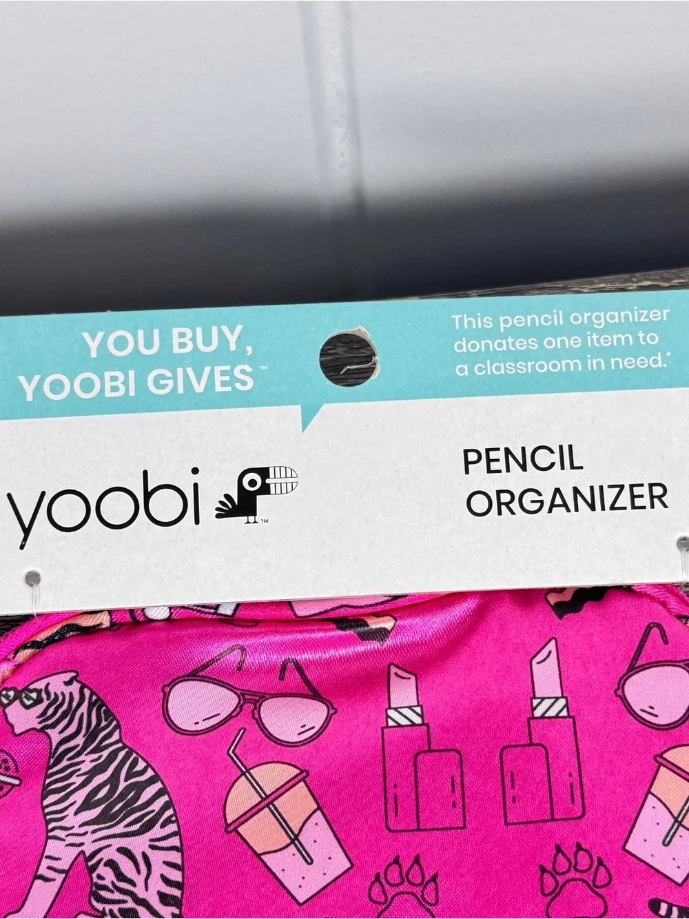 NEW Yoobi Tiger Pencil Organizer